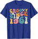 Groovy Since 1961 62nd Birthday Retro Gifts Born In 1961 T-Shirt - T-Shirt | Royal
