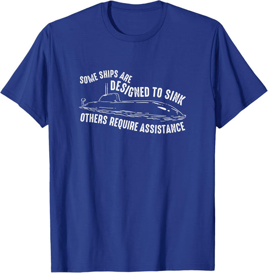 Submariner Quote Submersible Nuclear-Powered Submarine T-Shirt - T-Shirt | Royal
