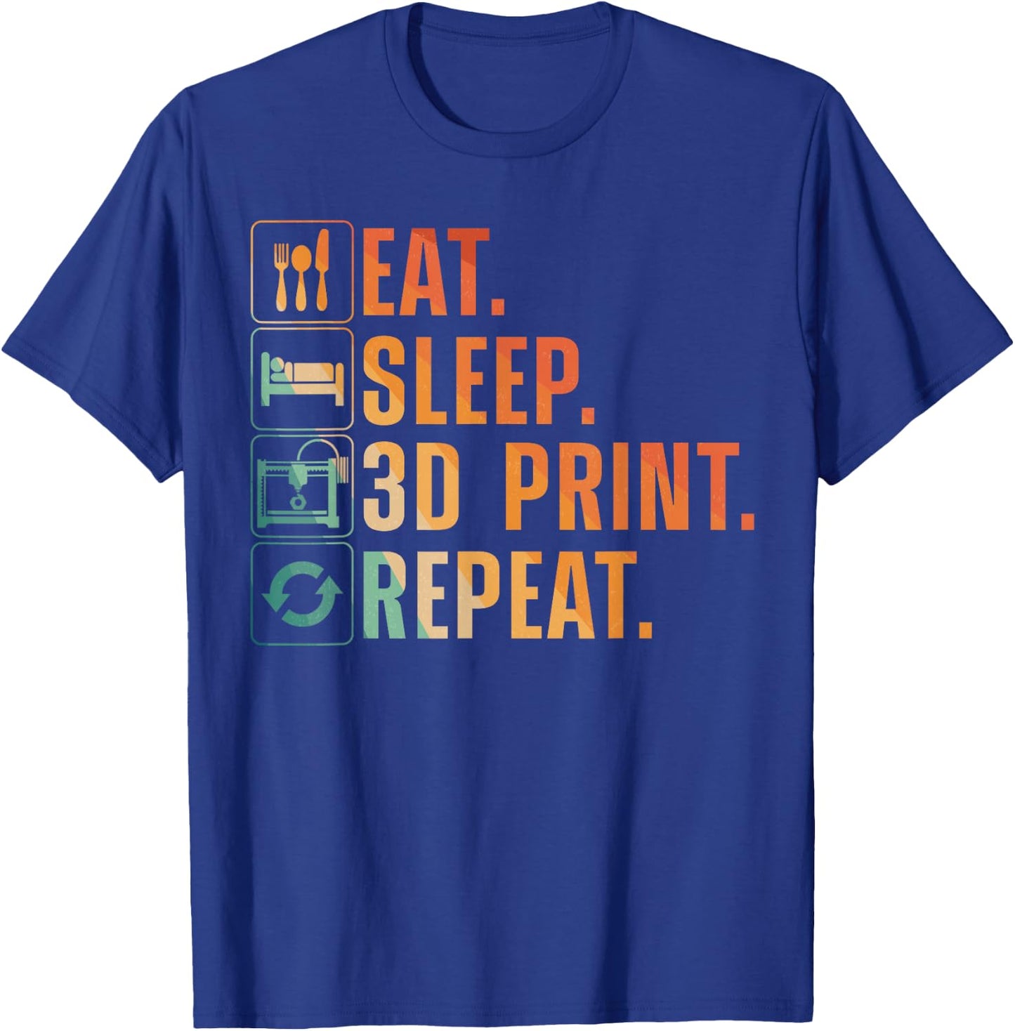Cool 3D Printing Women 3D Printer Lovers Print Geeks T-Shirt - T-Shirt | Royal