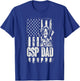 German Shorthaired Pointer GSP Dad Dog American Flag T-Shirt - T-Shirt | Royal