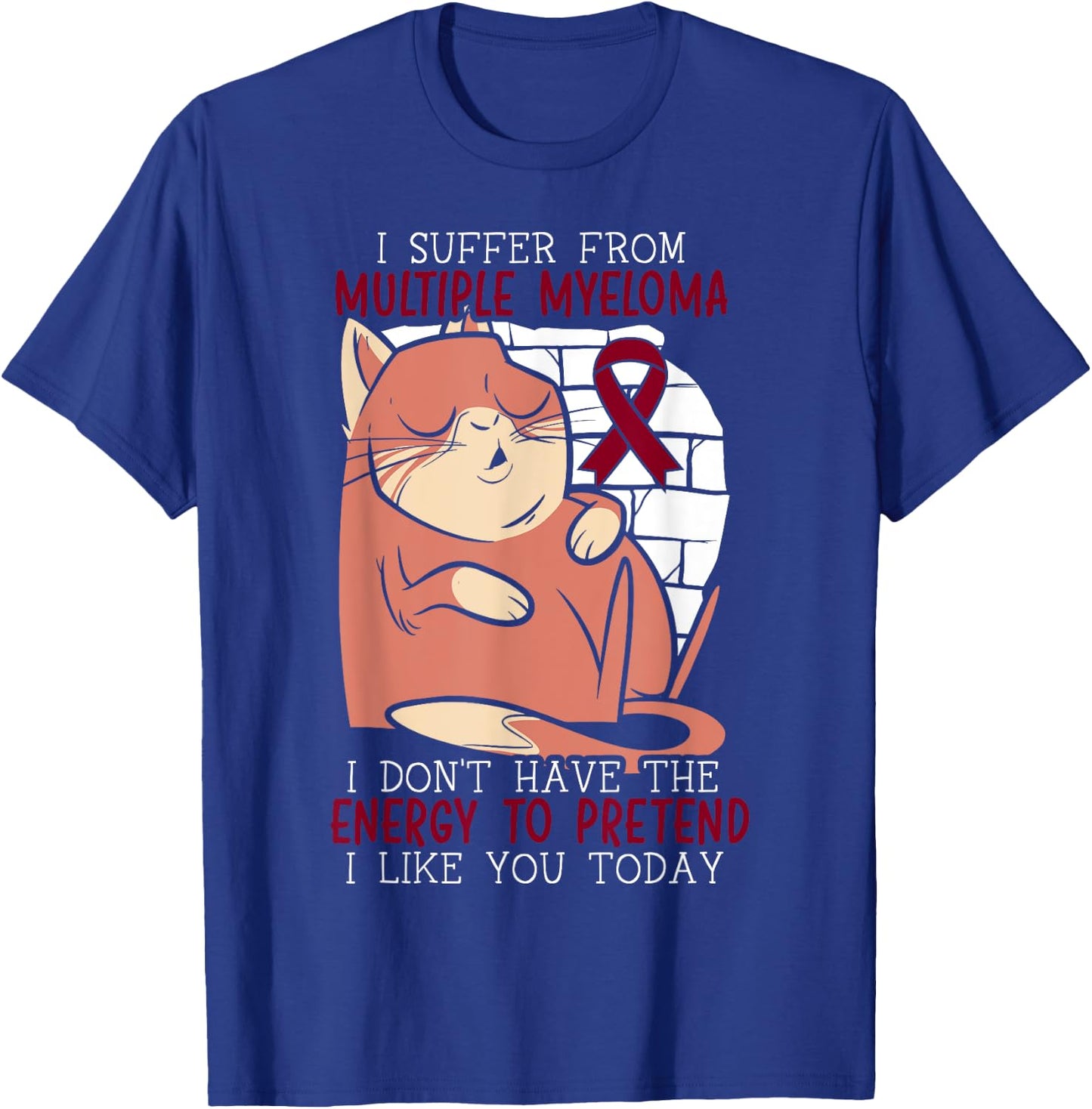 Multiple Myeloma Warrior Myeloma Cancer Awareness T-Shirt - T-Shirt | Royal
