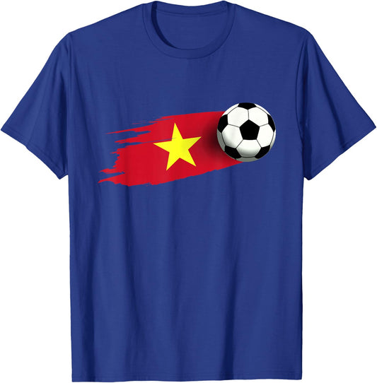 Vietnam Flag Jersey Vietnam Soccer Team Vietnam T-Shirt - T-Shirt | Royal