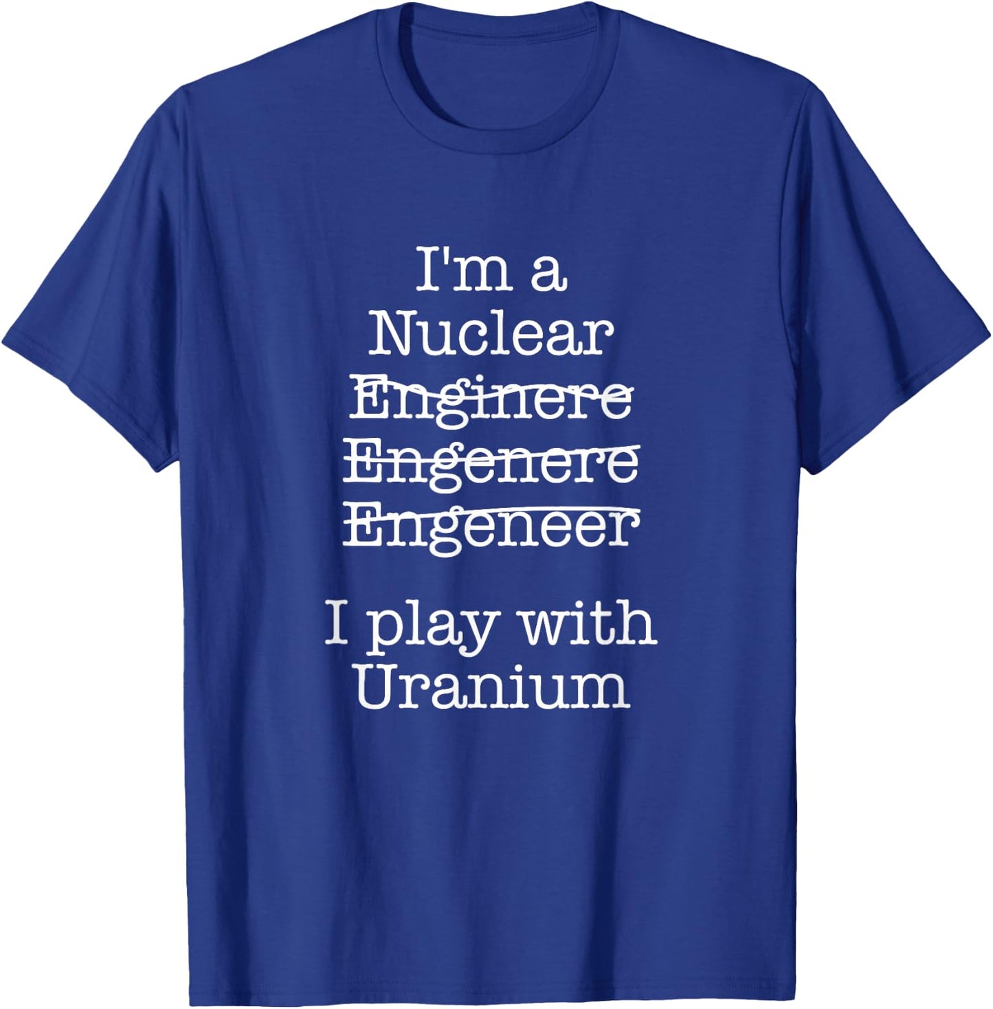 Nuclear Technician & Nuclear Plant Worker Outfit - Men's Black X-Small Classic Fit Short Sleeve Uranium Cotton with Unique Nuclear Reactor Design T-Shirt - T-Shirt | Royal