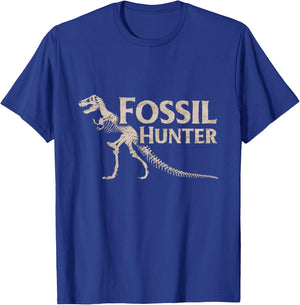 Fossil Hunter Dinosaur T-Shirt - T-Shirt | Royal