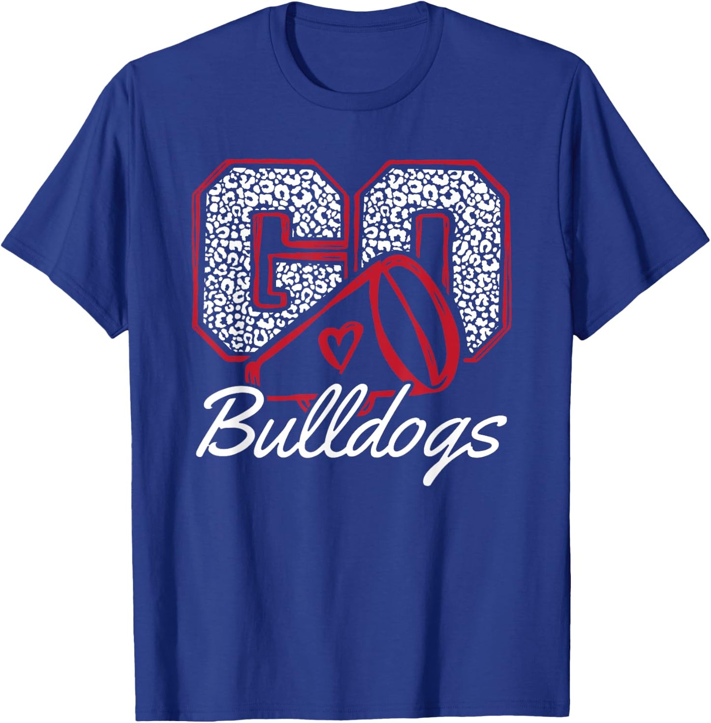 Go Cheer Bulldogs Sports Name Gifts Men Women Boy Girl T-Shirt - T-Shirt | Royal