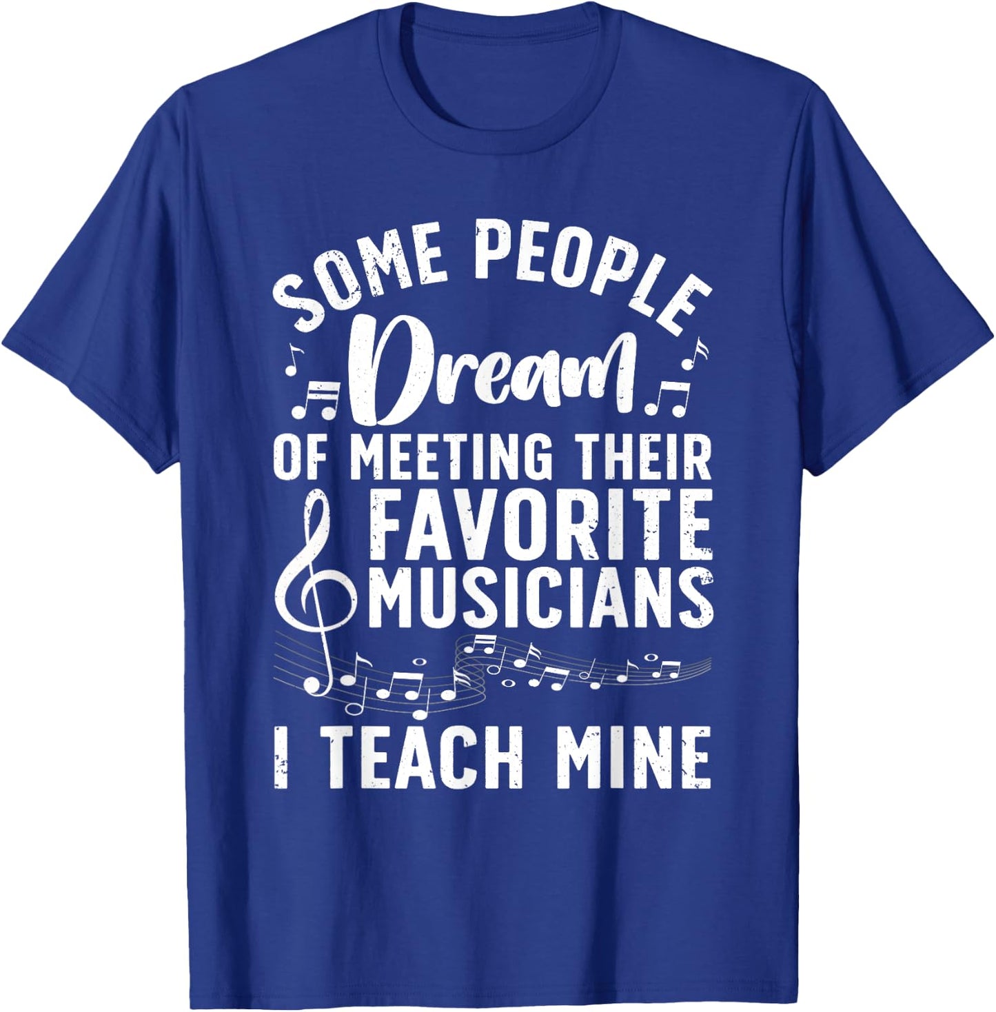 Best Music Teacher Women Musician Band Piano Teacher T-Shirt - T-Shirt | Royal