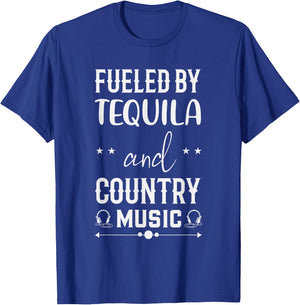 Funny Tequila Country Music Party Drinking Vibes Western T-Shirt - T-Shirt | Royal