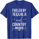 Funny Tequila Country Music Party Drinking Vibes Western T-Shirt - T-Shirt | Royal