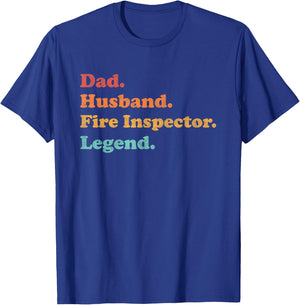 Fire Inspector or Fire Marshal for Dad Husband Father's Day T-Shirt - T-Shirt | Royal