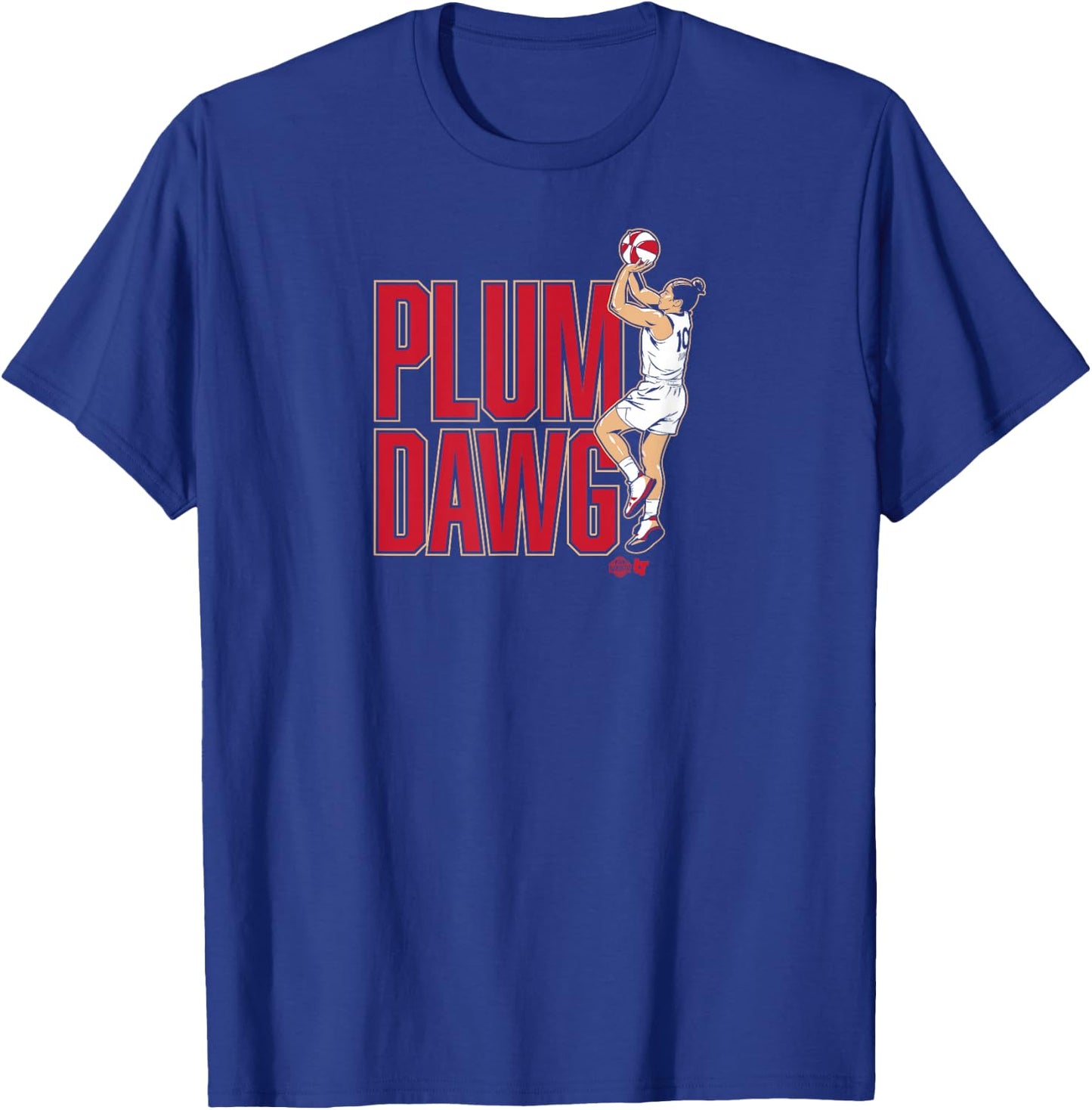 Kelsey Plum: Plum Dawg - Las Vegas Basketball T-Shirt - T-Shirt | Royal