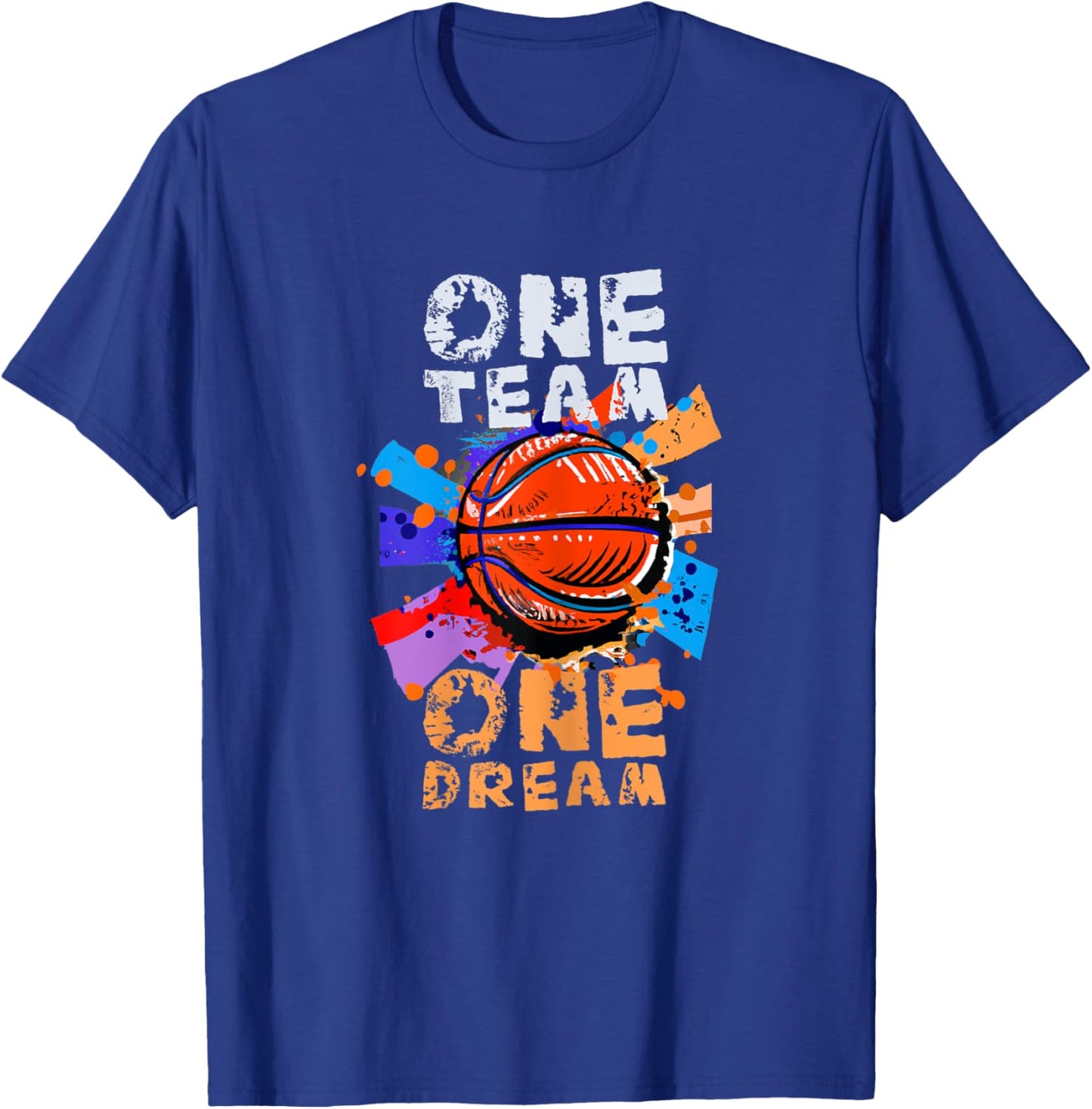 One Team, One Dream - Basketball Girls & Women T-Shirt - T-Shirt | Royal