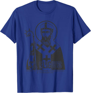 Catholicism St. Eligius Jesus Catholic Christian Saint T-Shirt - T-Shirt | Royal