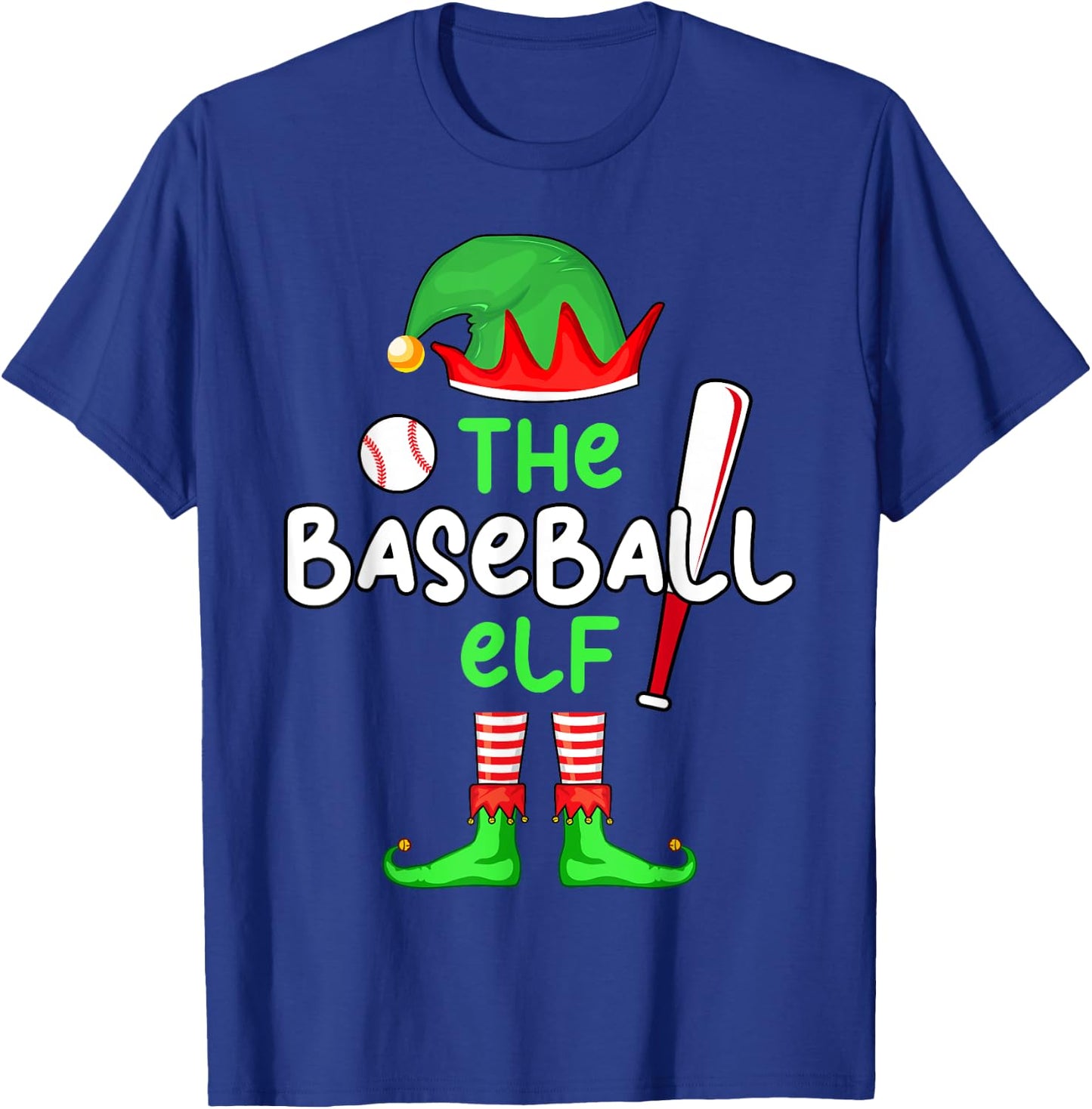 I'm The Baseball Elf Christmas Family Matching Pajama T-Shirt - T-Shirt | Royal