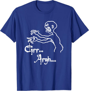 Zombie Grr Argh T-Shirt - T-Shirt | Royal