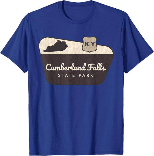 Cumberland Falls State Park Kentucky Welcome Sign Vacation T-Shirt - T-Shirt | Royal