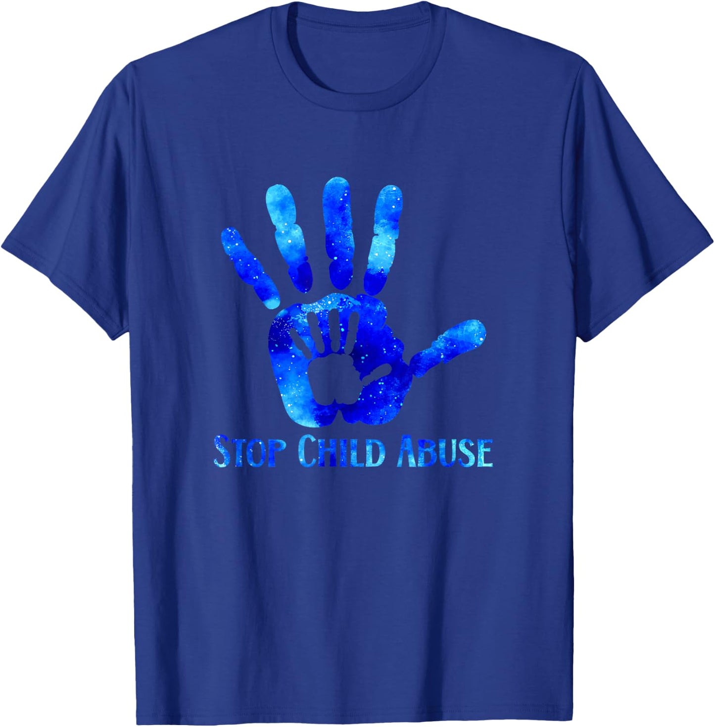 Stop Child Abuse Prevention Awareness Month T-Shirt - T-Shirt | Royal