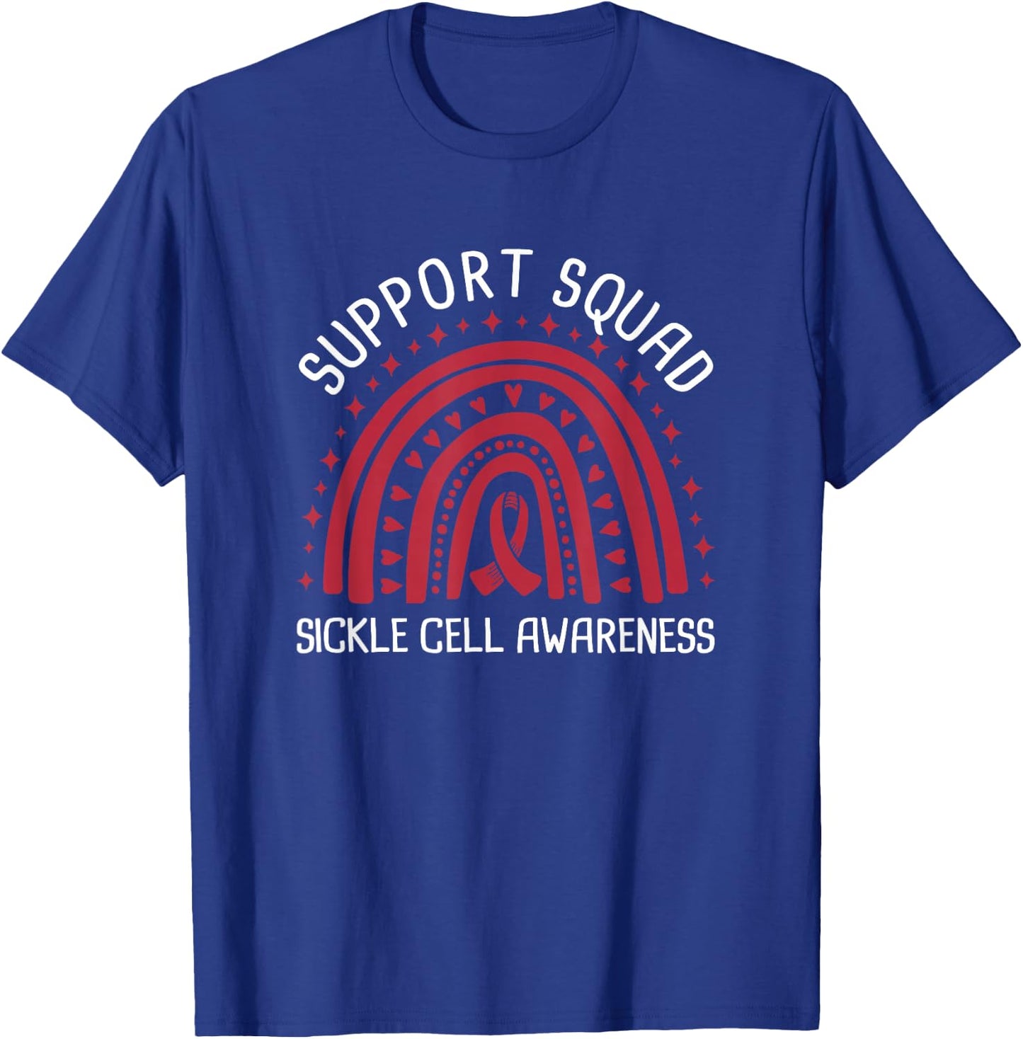 Support Squad Sickle Cell Awareness T-Shirt - T-Shirt | Royal