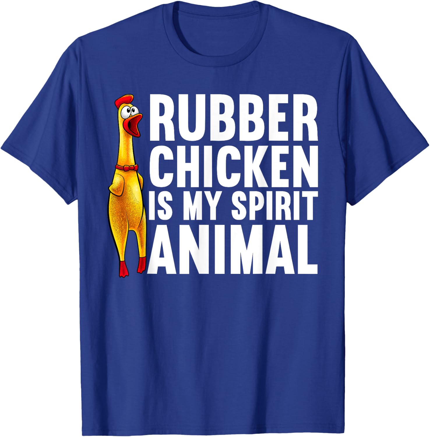 Funny Rubber Chicken Women Kids Rubber Chicken Lover T-Shirt - T-Shirt | Royal