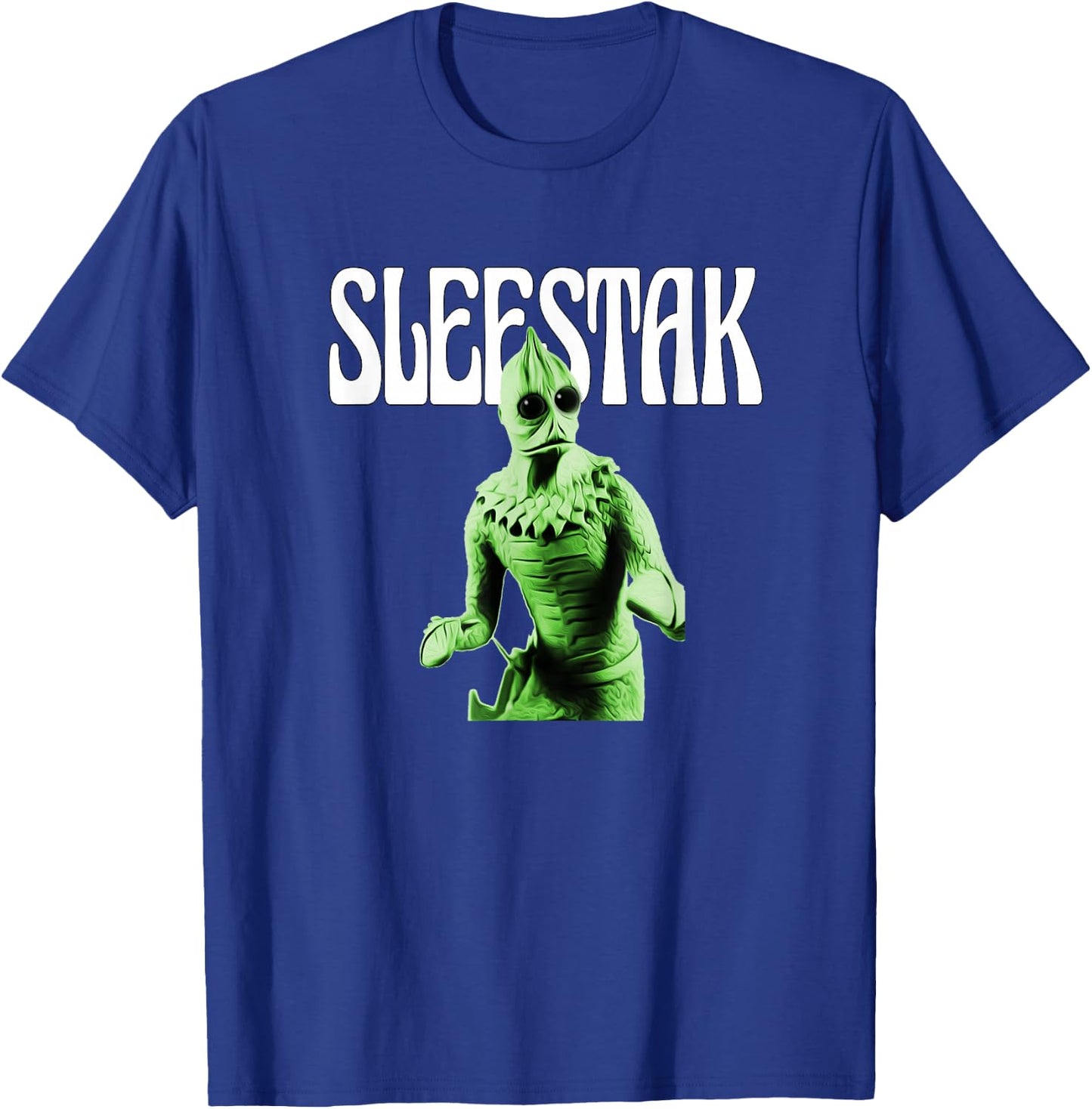 Retro Sleestak reptilian alien graphic T-Shirt - T-Shirt | Royal