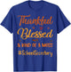 School Secretary Thankful Blessed Thanksgiving fall Autumn T-Shirt - T-Shirt | Royal
