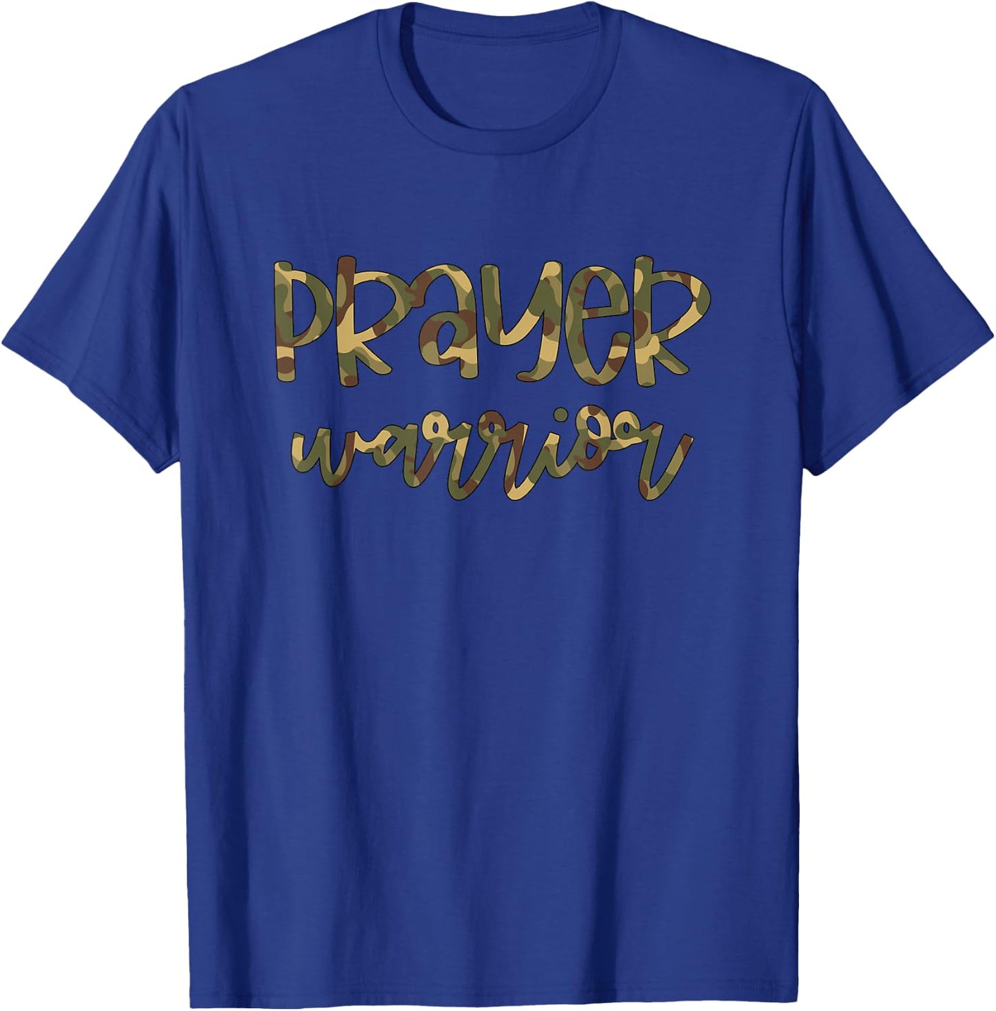 Prayer Warrior Christian Faith T-Shirt - T-Shirt | Royal