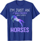 I'm an 11 Year Old Birthday Girl Who Loves Horses Tie Dye T-Shirt - T-Shirt | Royal