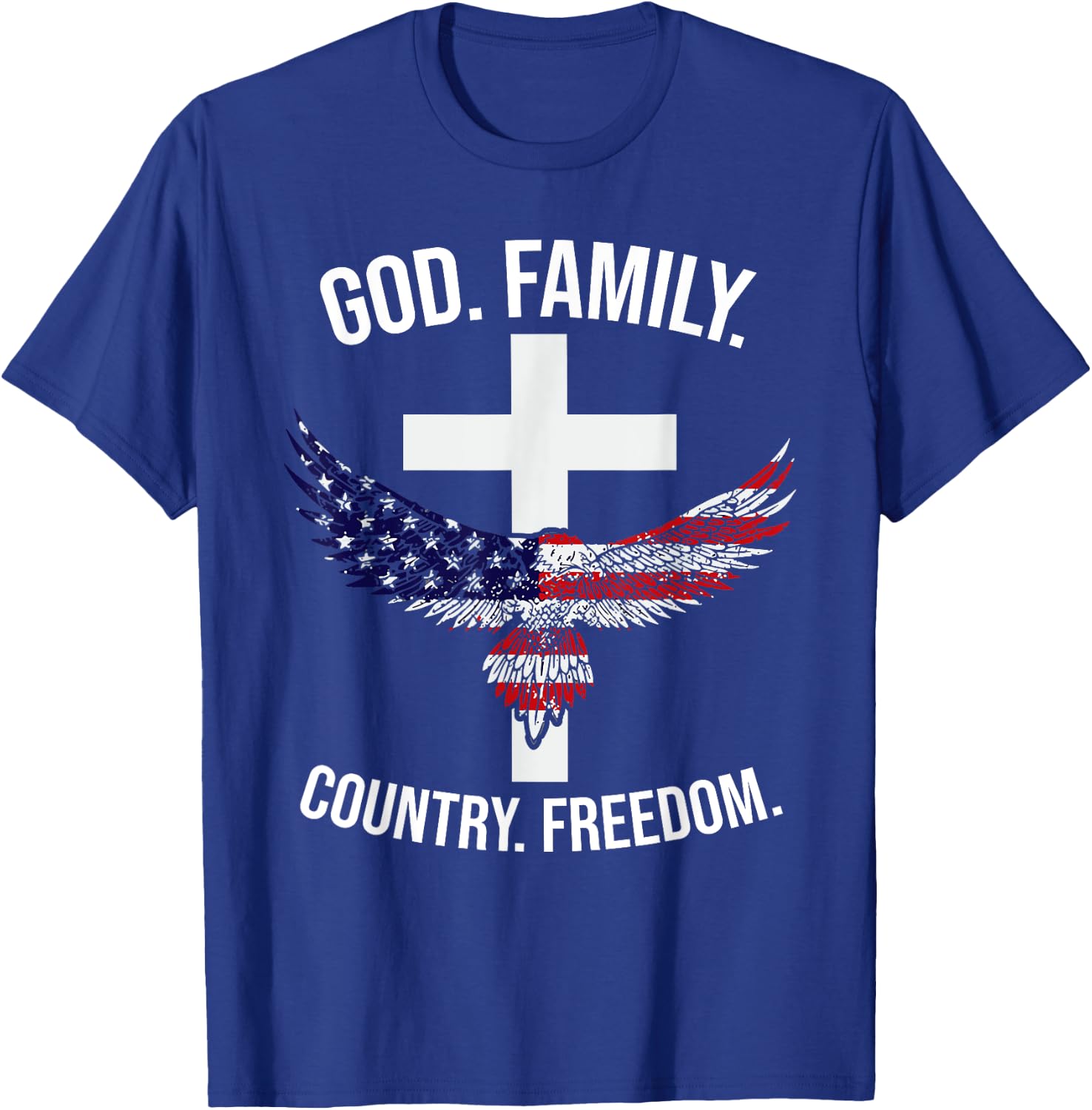 God Family Country Freedom Patriotic Country Music Lover Men T-Shirt - T-Shirt | Royal