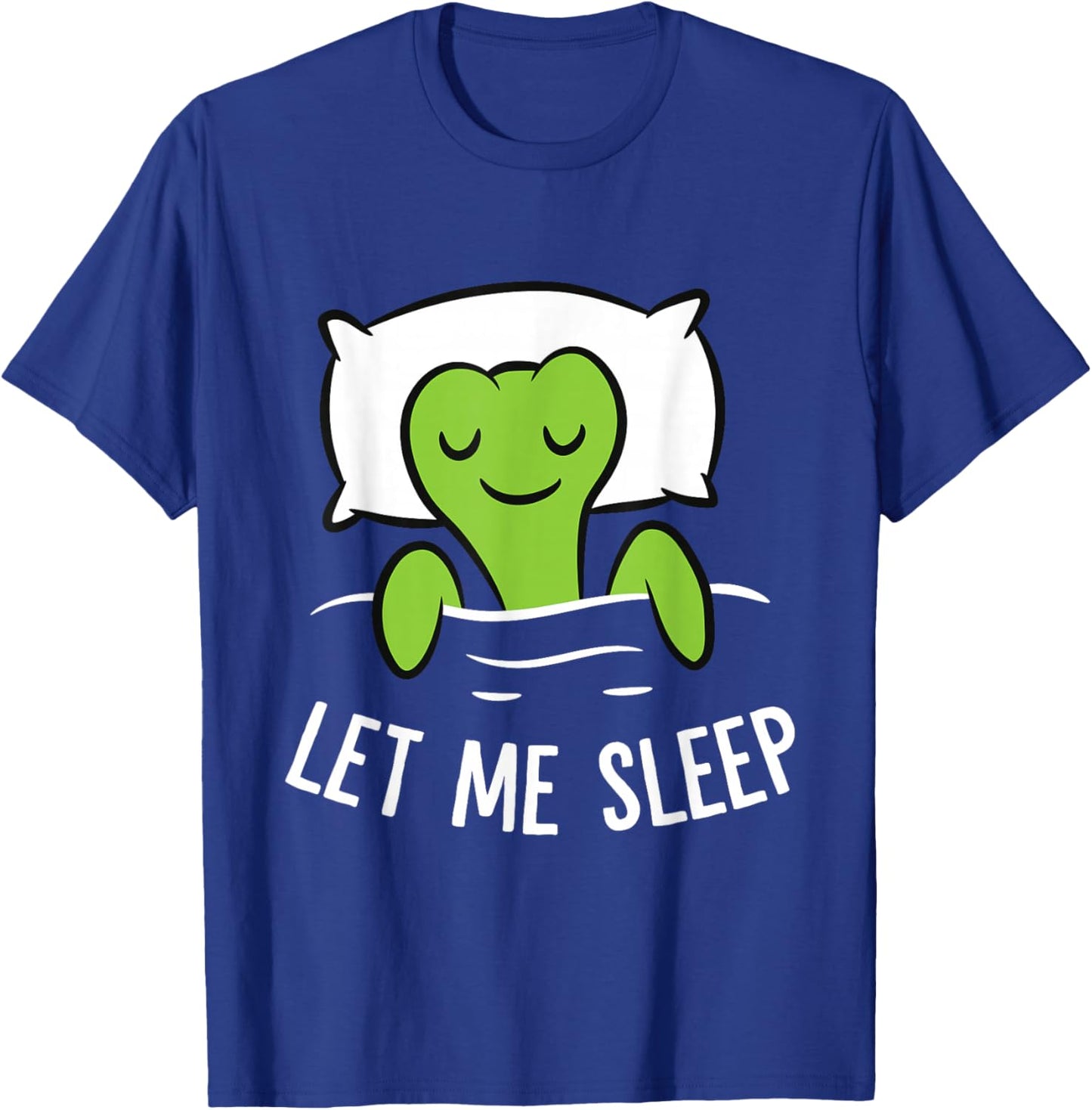Sleeping Turtle Let Me Sleep Cute Napping Turtle T-Shirt - T-Shirt | Royal