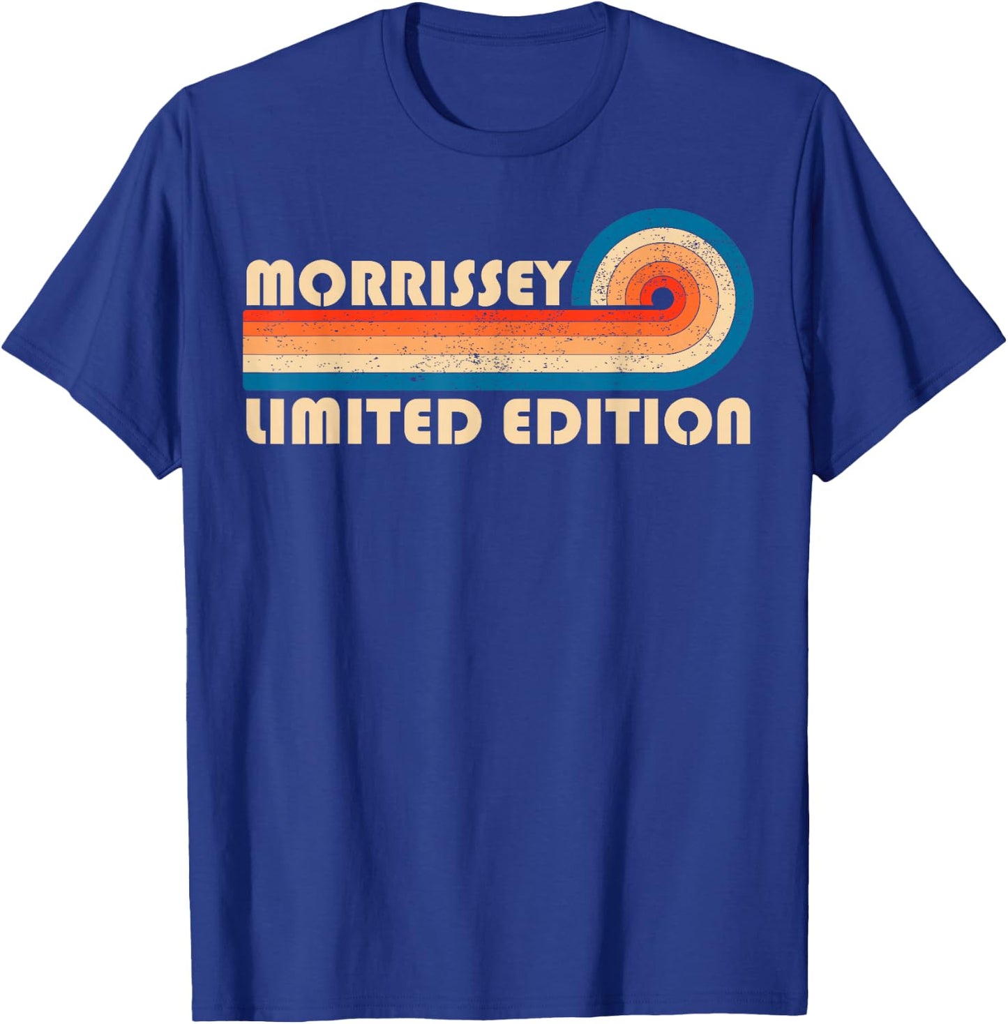 Morrissey Surname Retro Vintage 80s 90s Birthday Reunion T-Shirt - T-Shirt | Royal