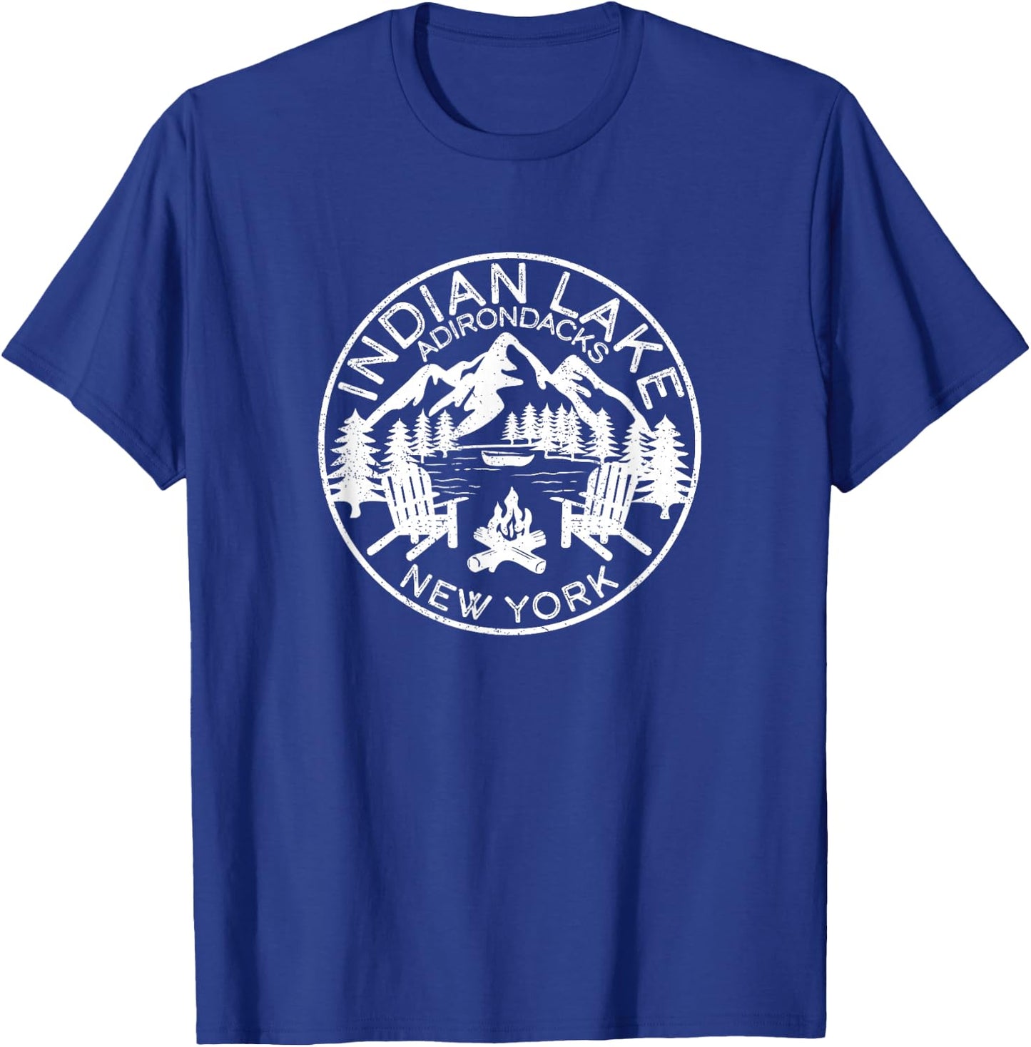 Indian Lake Adirondacks New York T-Shirt - T-Shirt | Royal