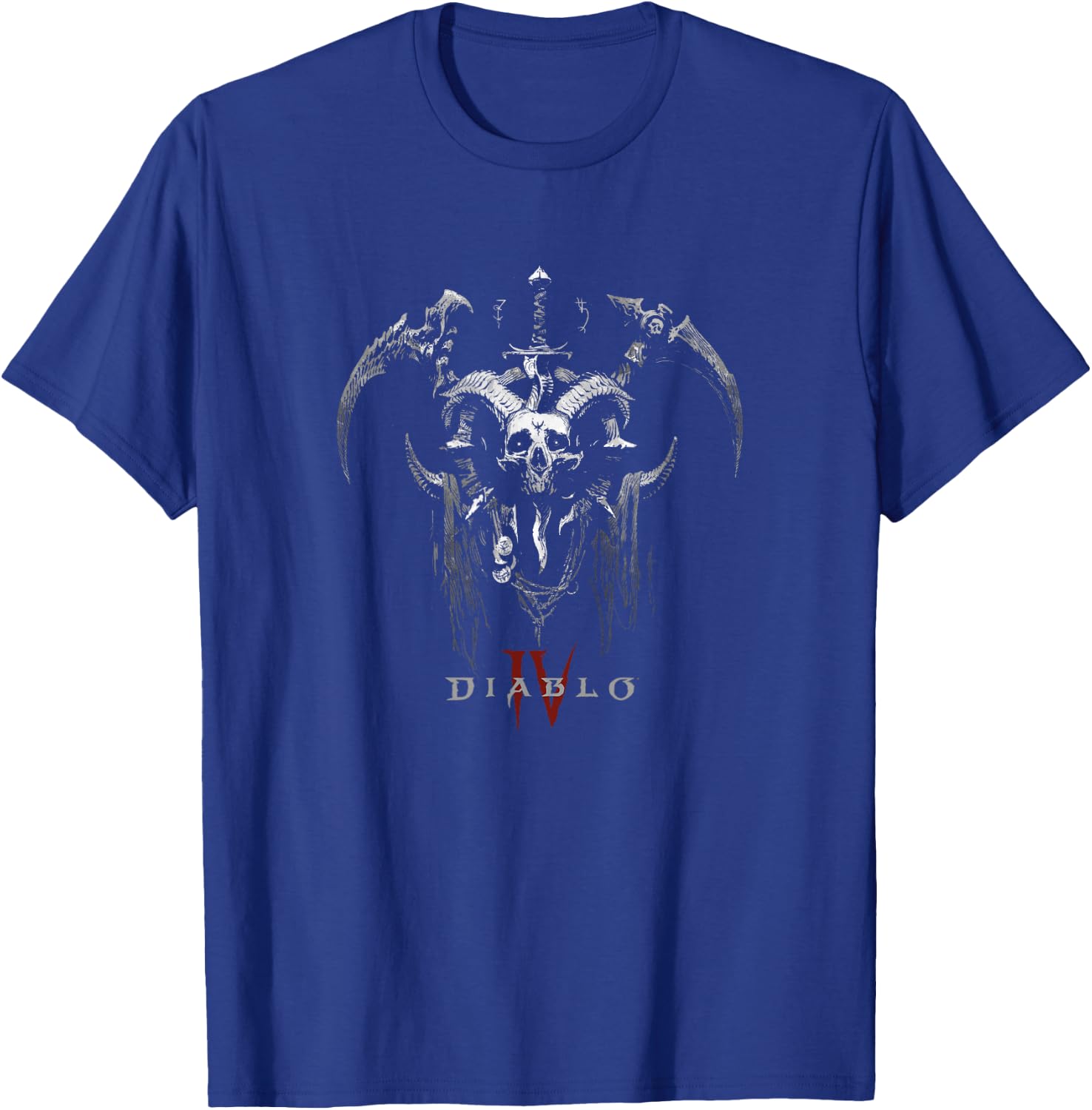 Diablo VI Necromancer Icon Two-Handed Scythes T-Shirt - T-Shirt | Royal