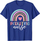 Cute Pediatric Nure Peds Nurse Nursing School Team Rainbow T-Shirt - T-Shirt | Royal