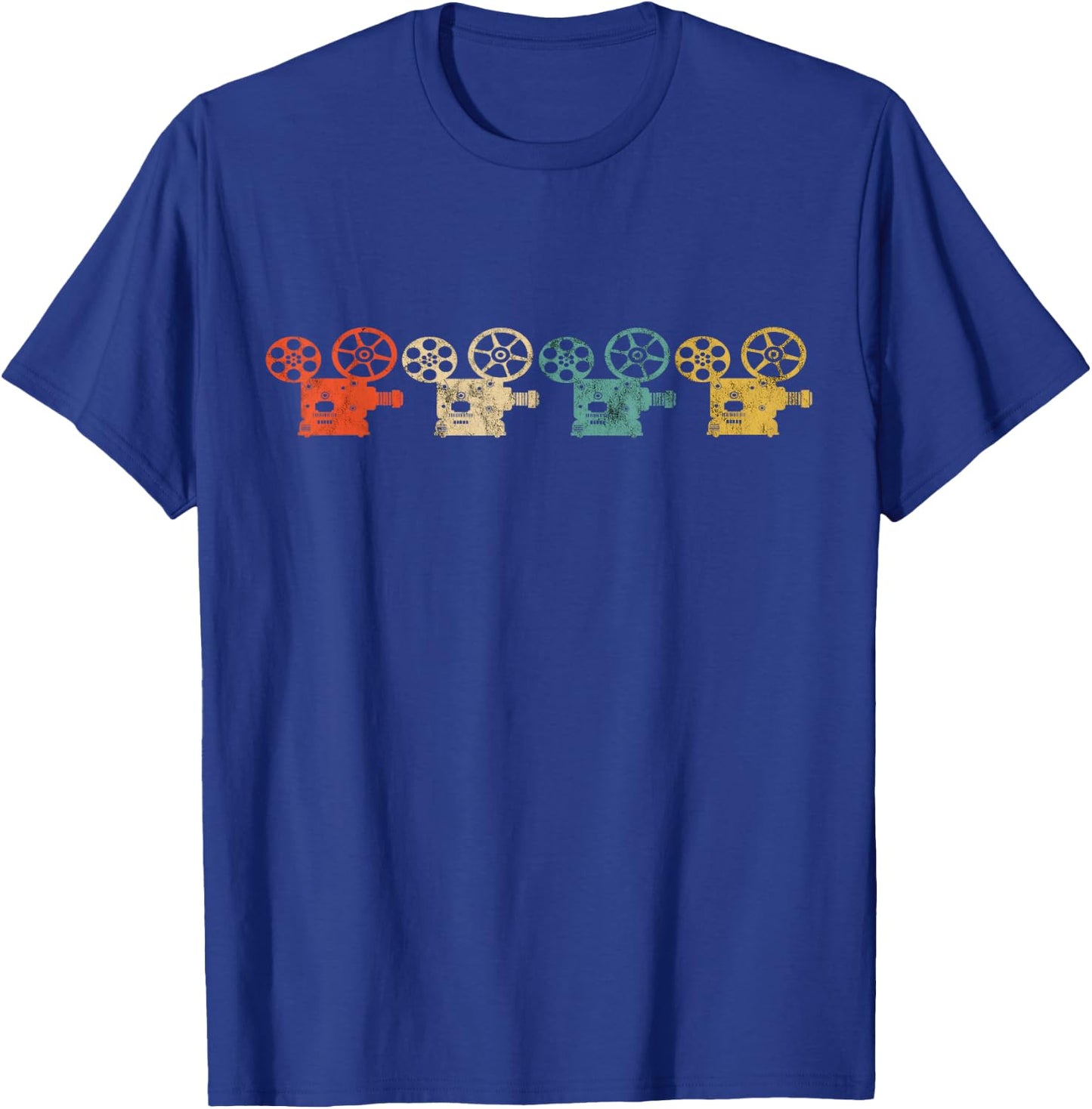 Cinematography Projector Filmmaking Retro Filmmaker T-Shirt - T-Shirt | Royal