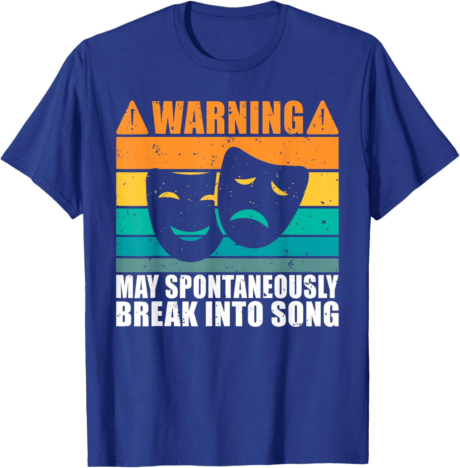 Warning may spontaneously break into Song Theater T-Shirt - T-Shirt | Royal