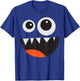 Cute Monster Costume Easy Costume for Kids Monster Face T-Shirt - T-Shirt | Royal