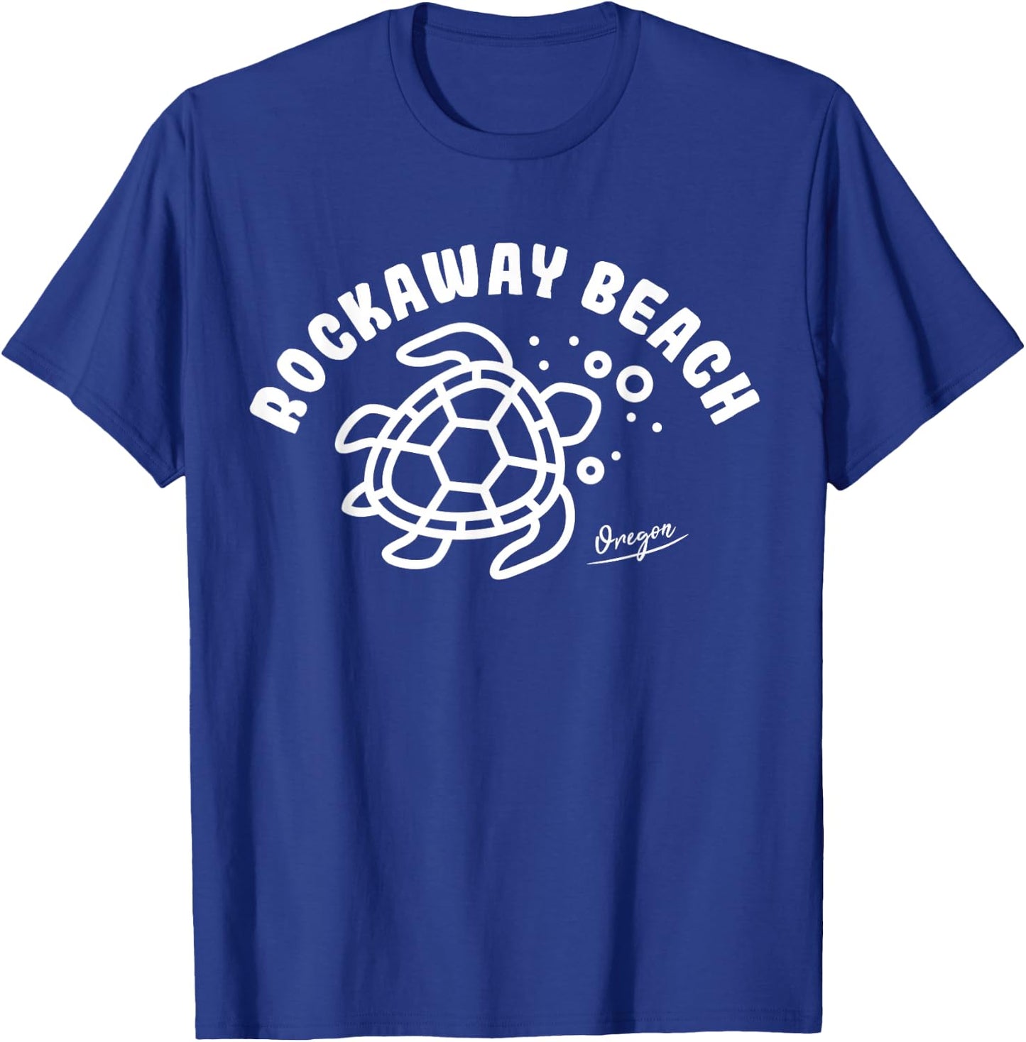 Rockaway Beach Oregon Sea Turtle Souvenir T-Shirt - T-Shirt | Royal
