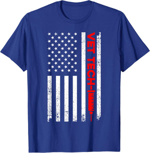 Cool Vet Tech Art Women Veterinary Vet Technician T-Shirt - T-Shirt | Royal