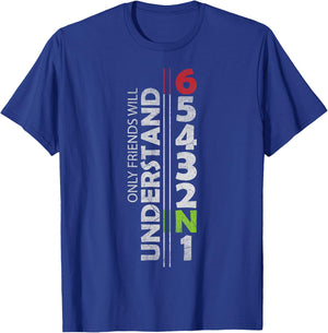 1N23456 Gear 1 Down 5 up Motorcycle Gear T-Shirt - T-Shirt | Royal