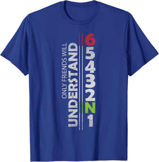 1N23456 Gear 1 Down 5 up Motorcycle Gear T-Shirt - T-Shirt | Royal