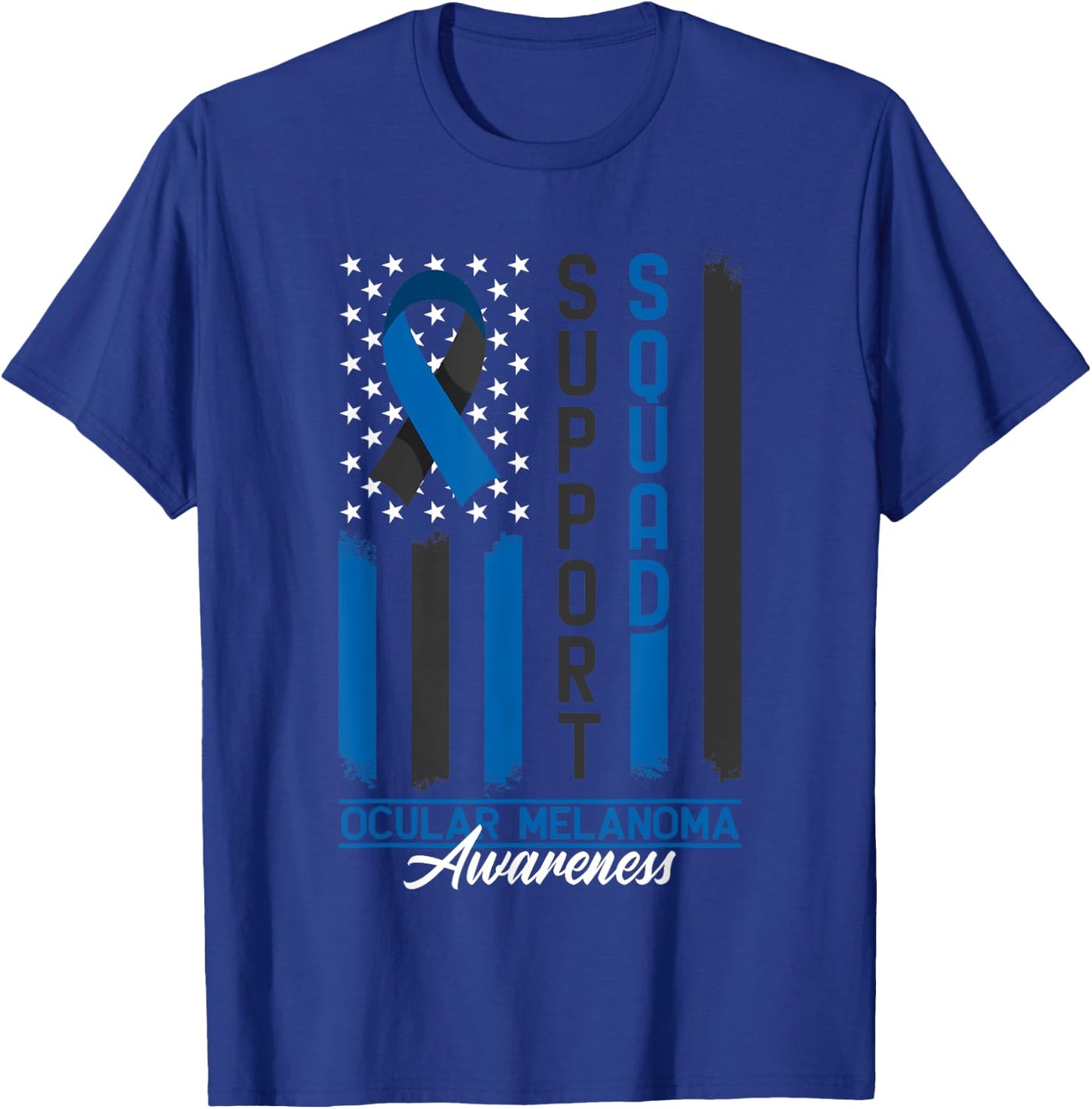 Support Awareness Squad I Eye Cancer & Ocular Melanoma T-Shirt - T-Shirt | Royal