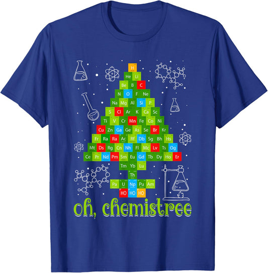 Science Christmas Oh Chemist Tree Chemistree Chemistry T-Shirt - T-Shirt | Royal