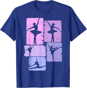 Ballerina Ballet Girls Women Children T-Shirt - T-Shirt | Royal