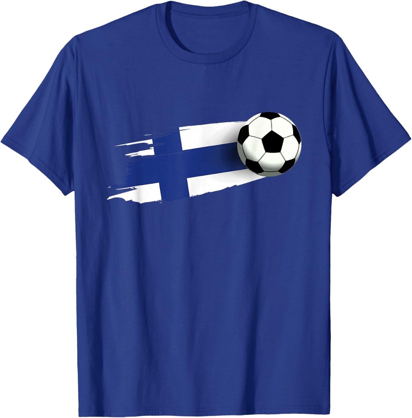 Finland Flag Jersey Finnish Soccer Team Finnish T-Shirt - T-Shirt | Royal