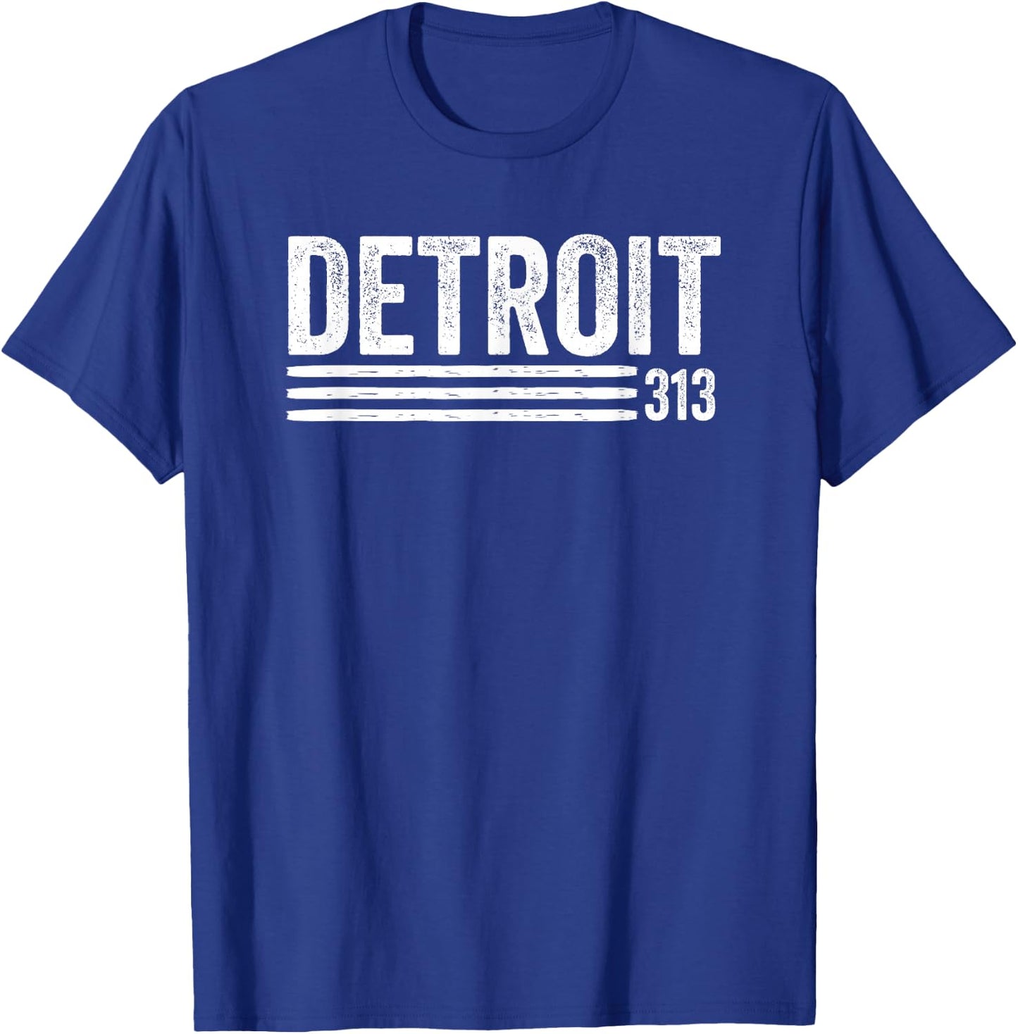 Detroit Vintage Men's Detroit 313 Apparel T-Shirt - T-Shirt | Royal