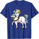 Unicorn With Knife Girls Women T-Shirt - T-Shirt | Royal