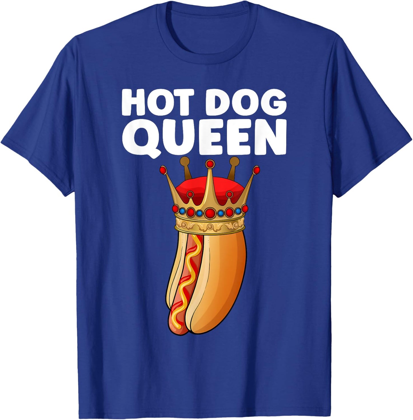 Cute Hot Dog Design Girls Sausage Hotdog Lovers T-Shirt - T-Shirt | Royal