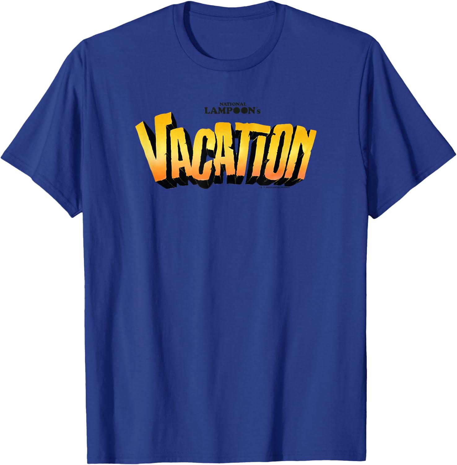 WB100 National Lampoon's Vacation Classic Movie Logo T-Shirt - T-Shirt | Royal