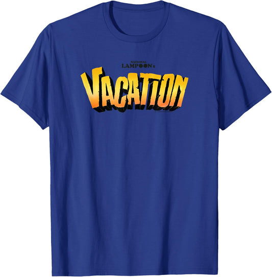 WB100 National Lampoon's Vacation Classic Movie Logo T-Shirt - T-Shirt | Royal