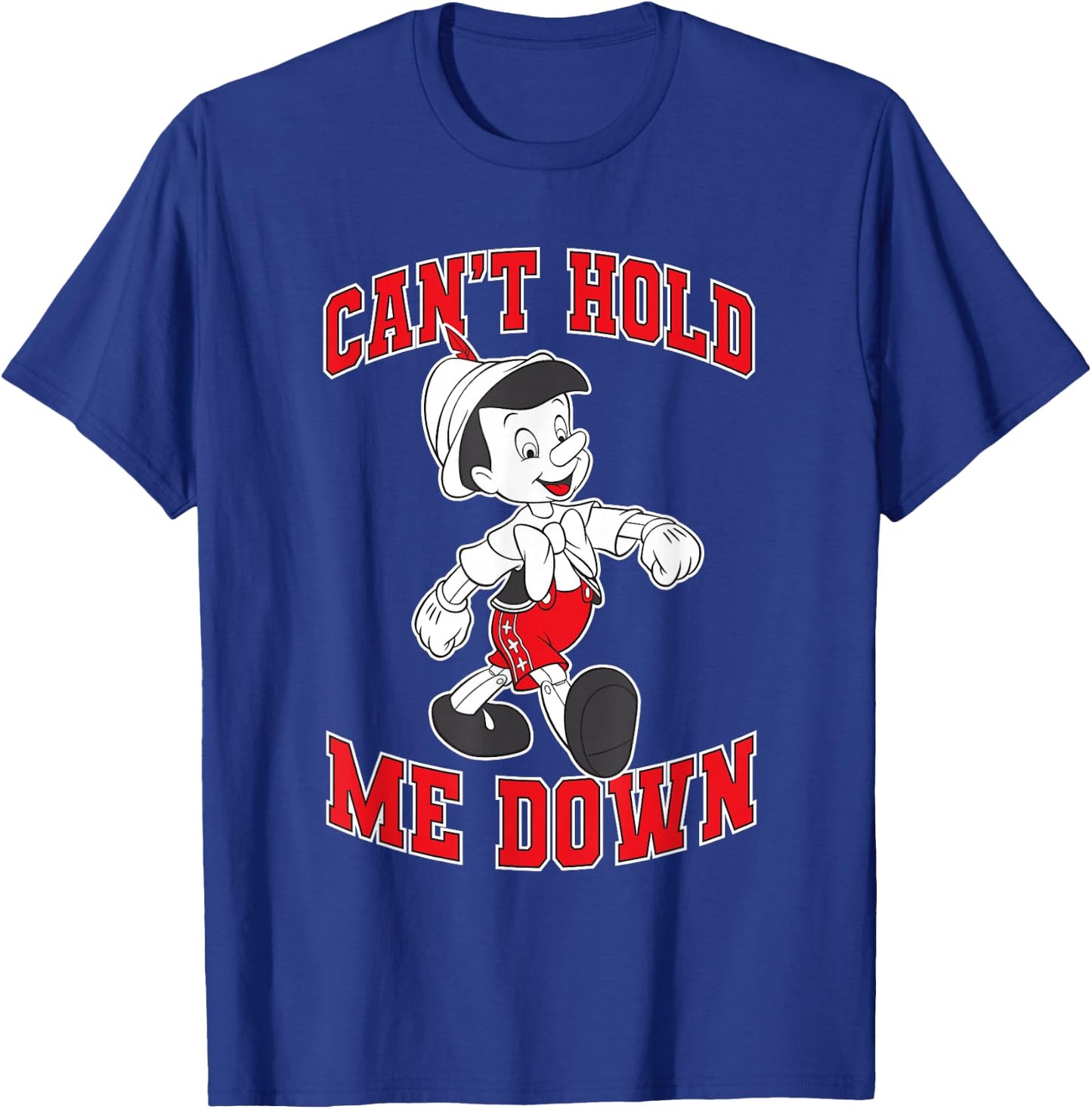 Disney Pinocchio Can't Hold Me Down Vintage Portrait T-Shirt - T-Shirt | Royal