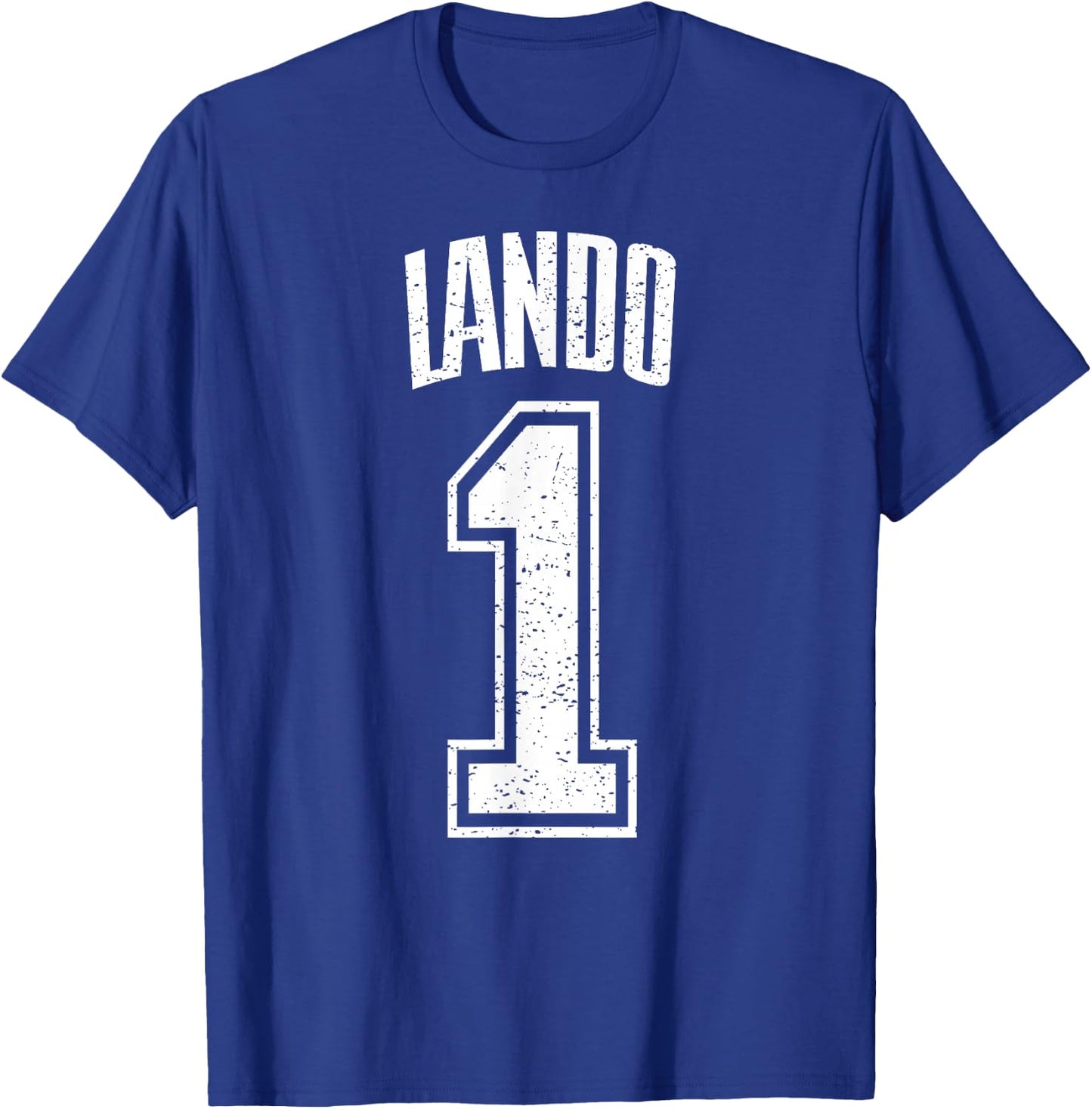 Lando Supporter Number 1 Biggest Fan T-Shirt - T-Shirt | Royal
